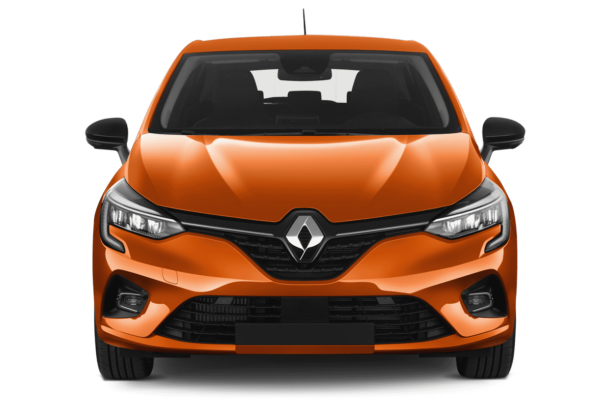 Frontansicht eines Renault Clio LPG, freigestellt