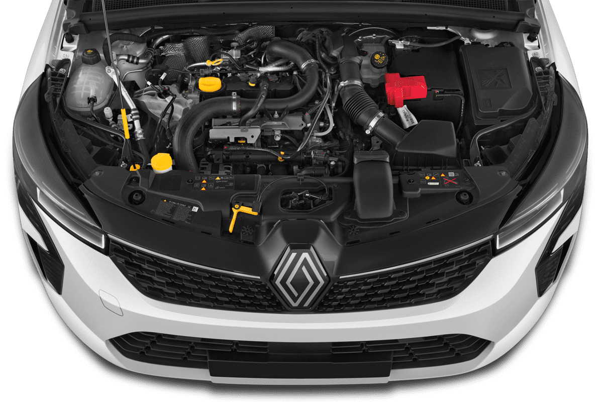 Motorraum eines Renault Clio (neues Modell)