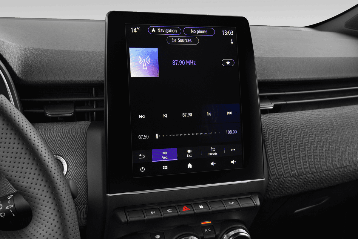 Audiosystem eines Renault Clio Hybrid (neues Modell)