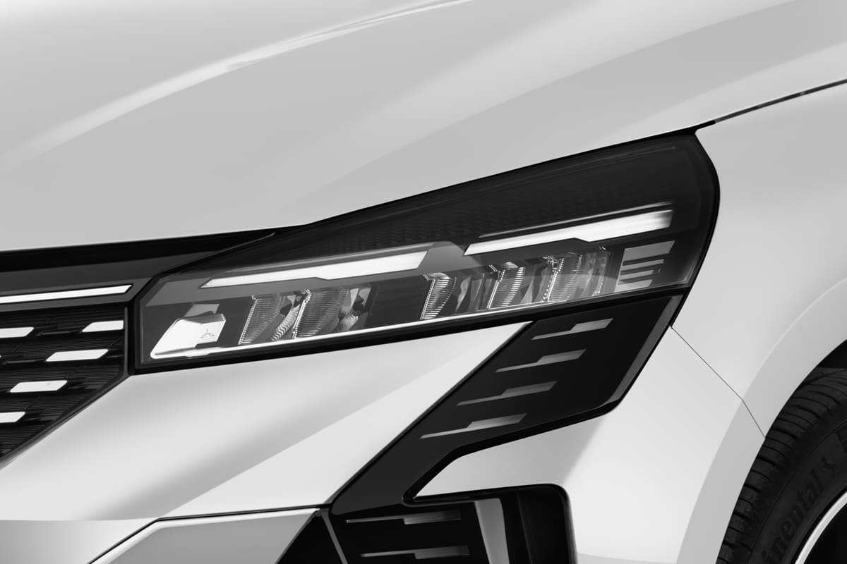 Frontscheinwerfer eines Renault Clio Hybrid (neues Modell)