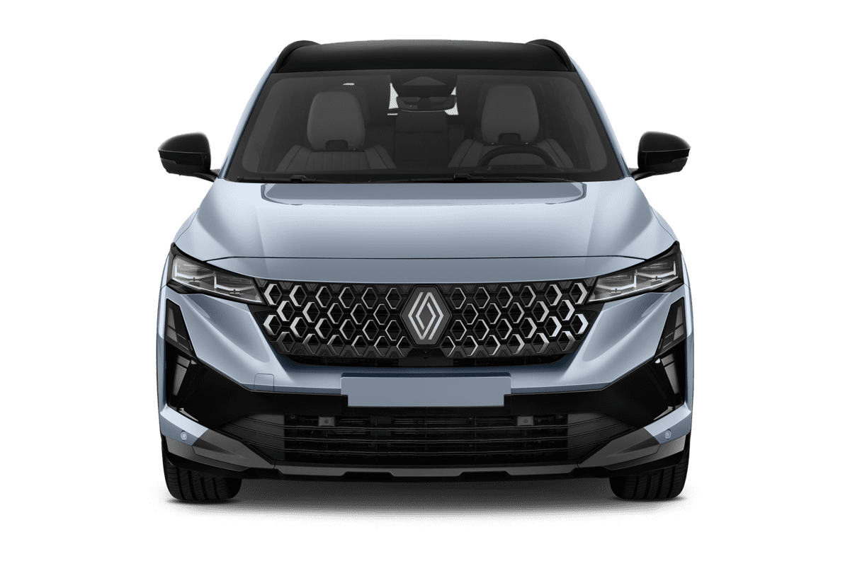 Frontansicht eines Renault Espace Hybrid , freigestellt