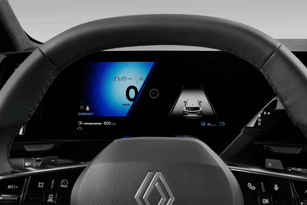 Kombiinstrument eines Renault Espace Hybrid 