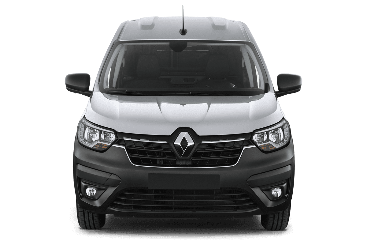 Frontansicht eines Renault Express, freigestellt