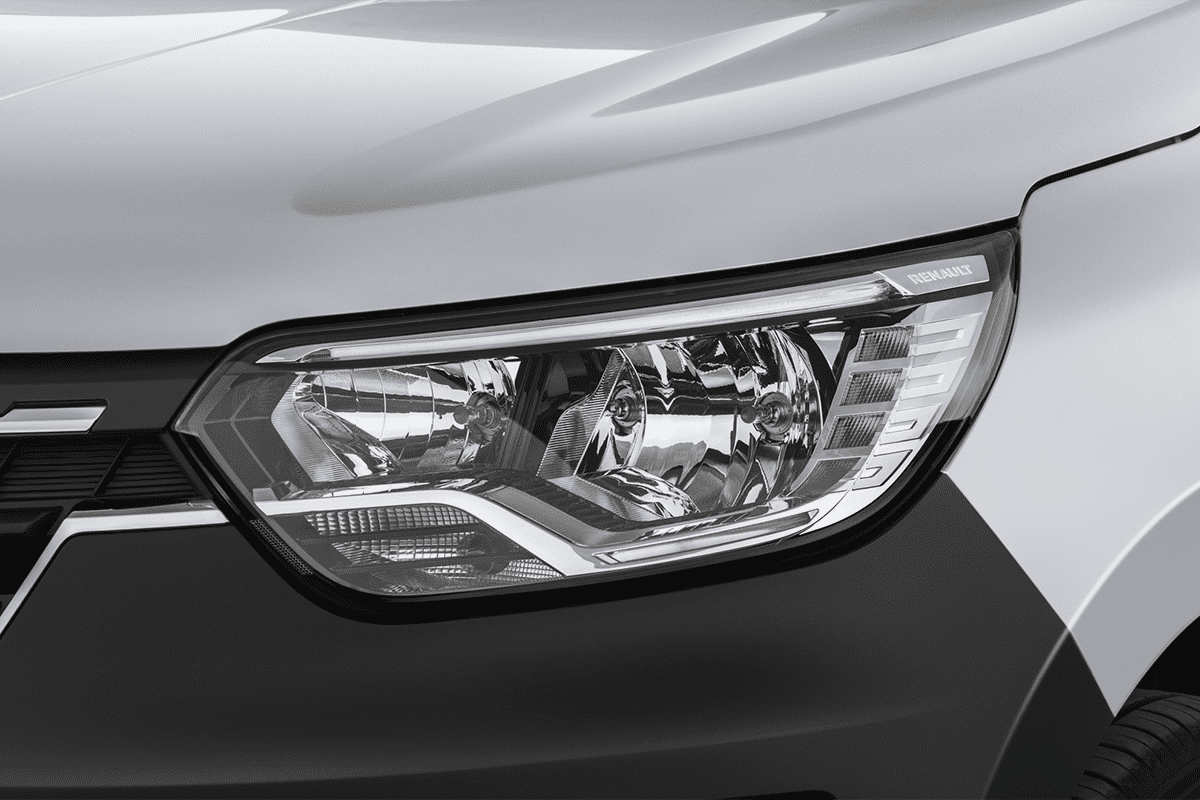 Frontscheinwerfer eines Renault Express