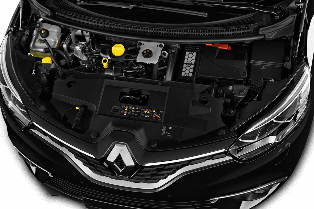Motorraum eines Renault Grand Scenic Black Edition 