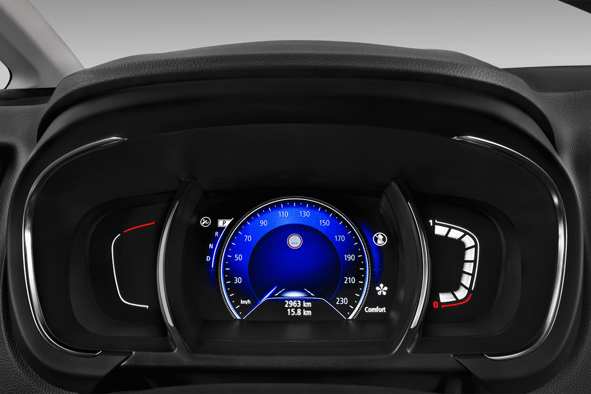 Kombiinstrument eines Renault Grand Scenic Black Edition 