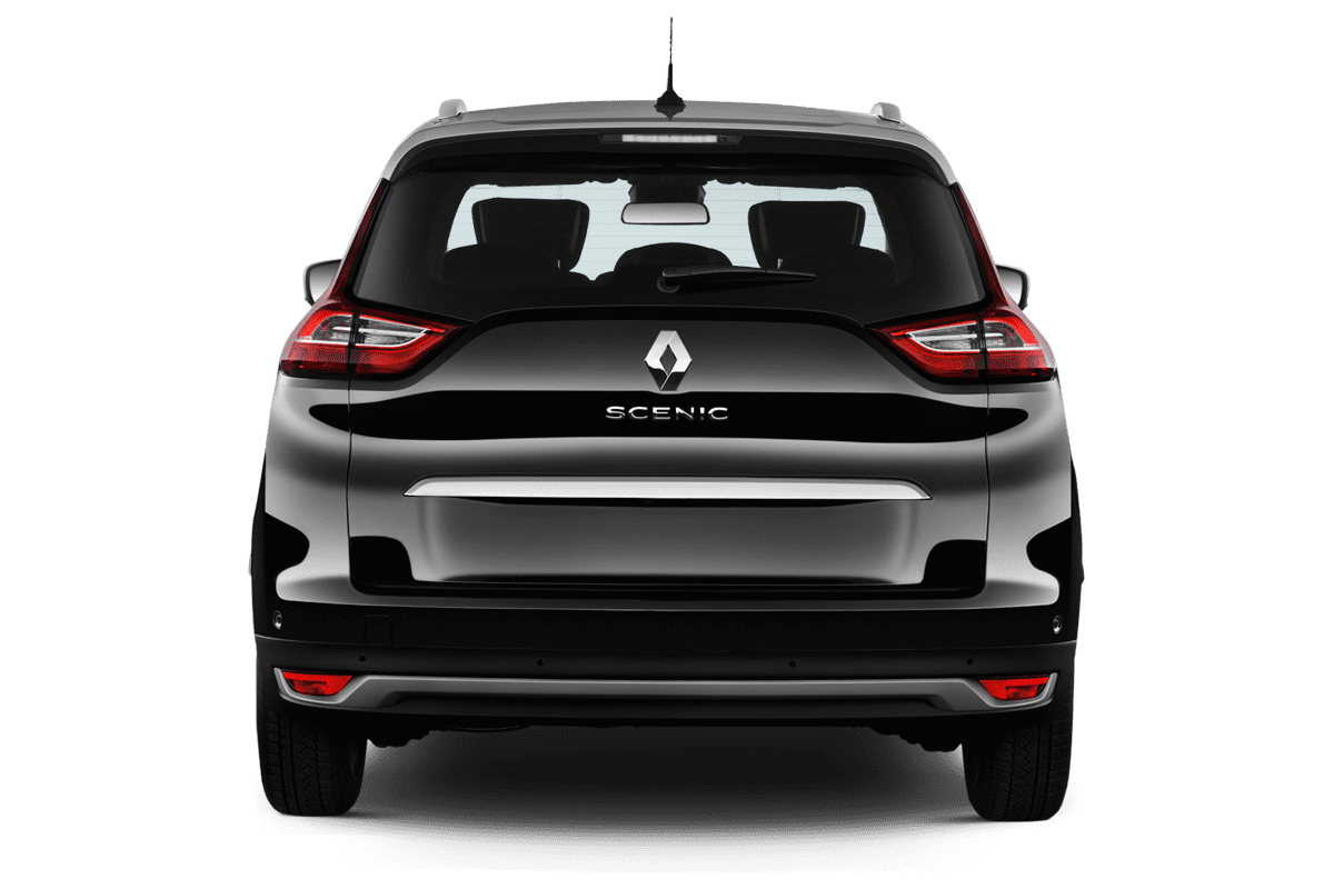 Heckansicht eines Renault Grand Scenic Black Edition 