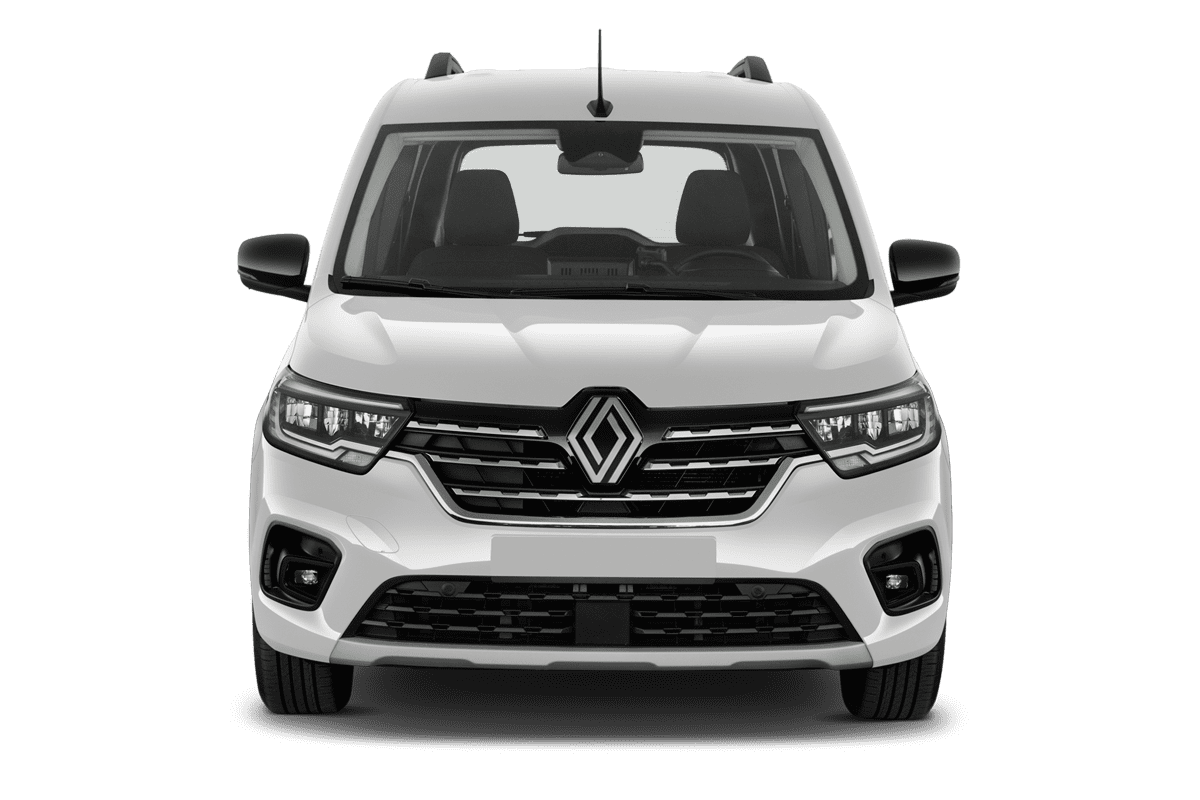 Frontansicht eines Renault Kangoo, freigestellt