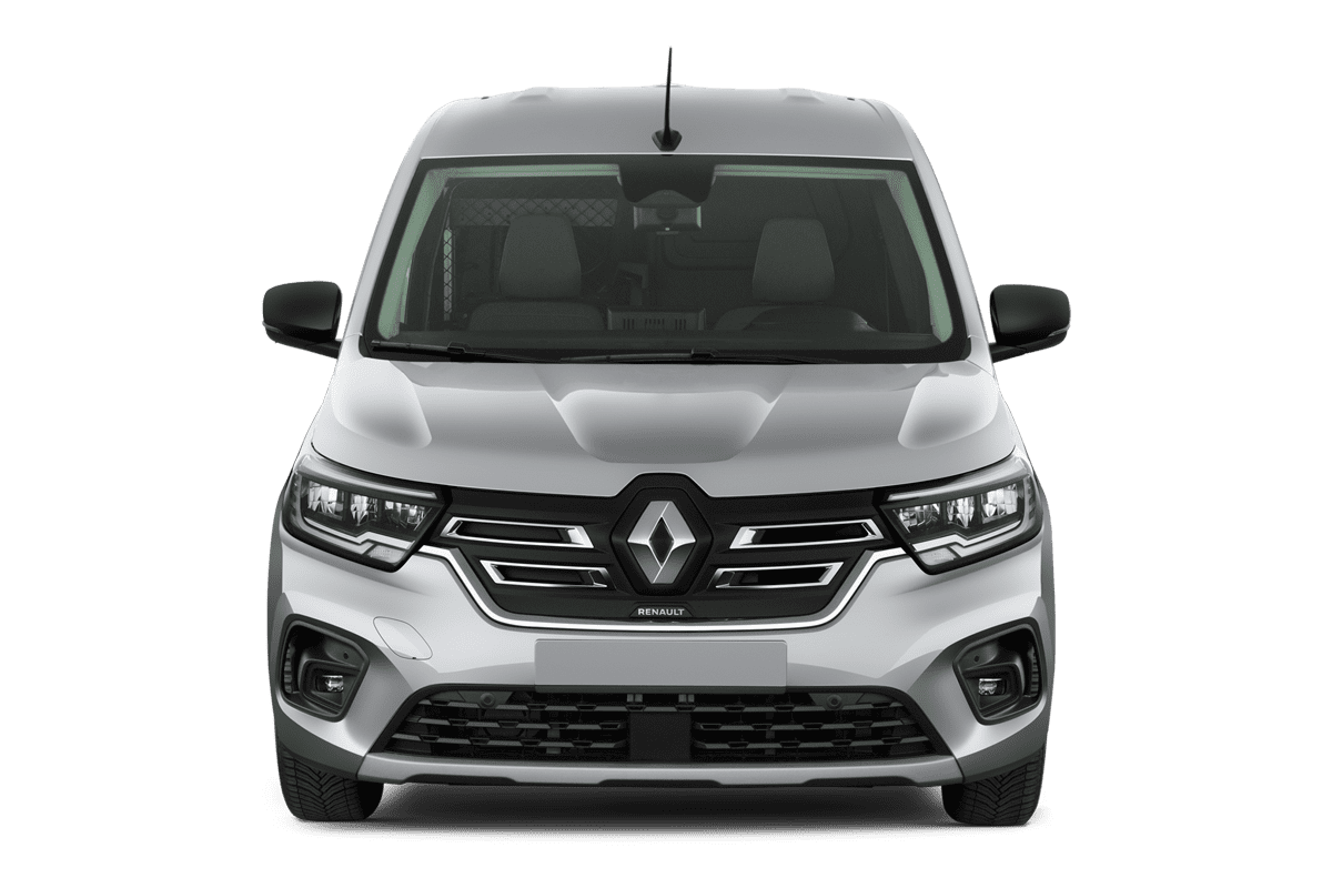 Frontansicht eines Renault Kangoo Rapid E-Tech, freigestellt