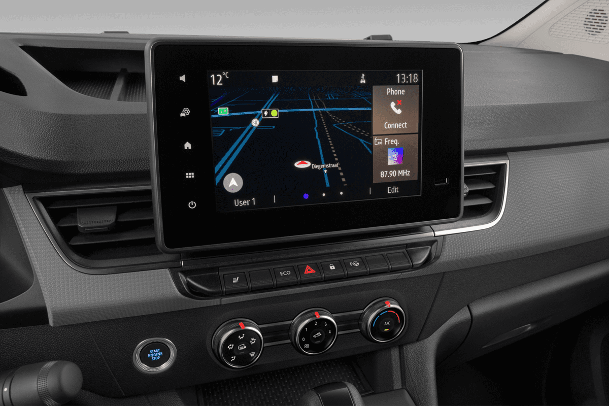 Mittelkonsole eines Renault Kangoo Rapid E-Tech