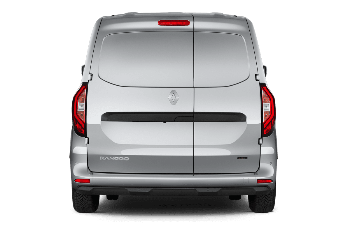 Heckansicht eines Renault Kangoo Rapid E-Tech