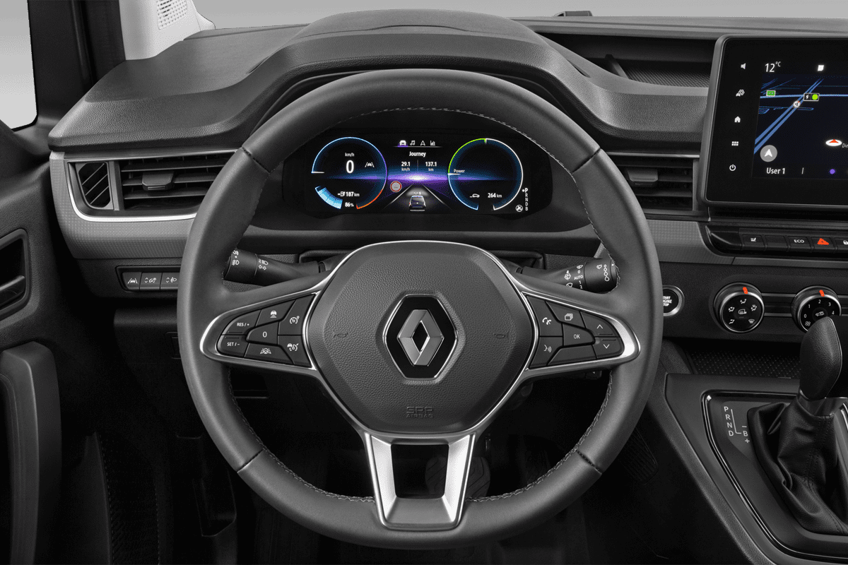 Lenkrad eines Renault Kangoo Rapid E-Tech