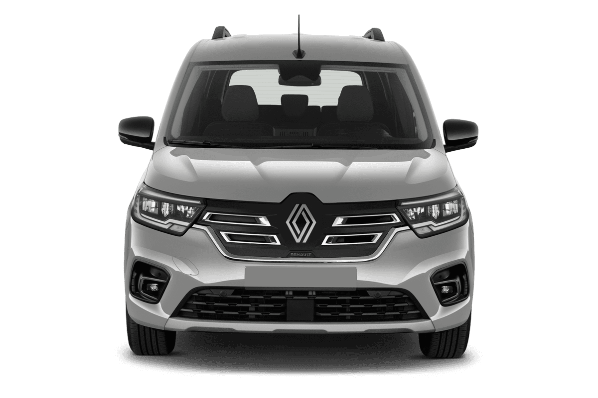 Frontansicht eines Renault Kangoo E-Tech, freigestellt