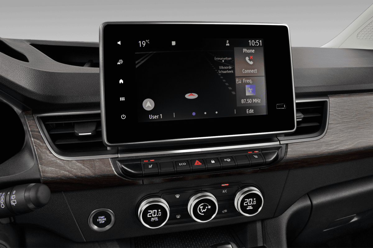 Mittelkonsole eines Renault Kangoo E-Tech