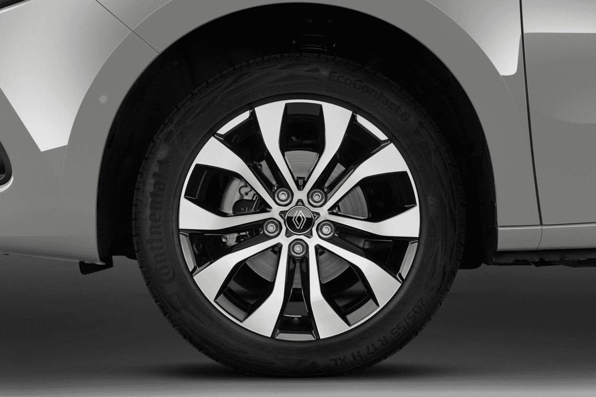 Radkappe oder Felge eines Renault Kangoo E-Tech