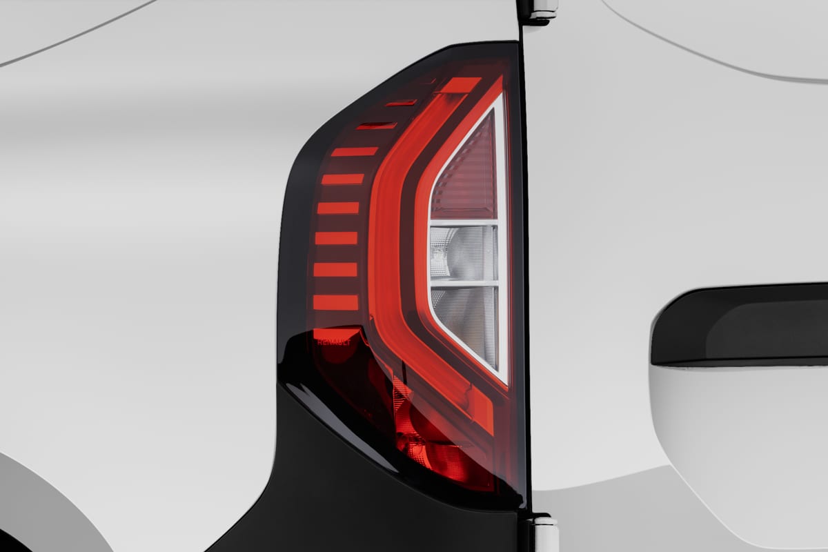 Heckleuchten eines Renault Kangoo Rapid