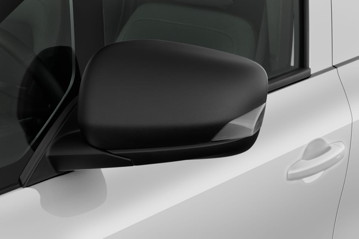 Rückspiegel eines Renault Kangoo Rapid