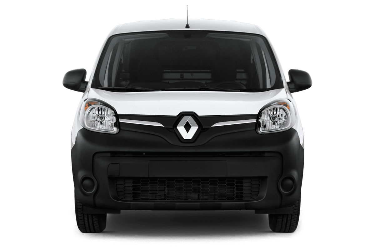 Frontansicht eines Renault Kangoo Z.E., freigestellt