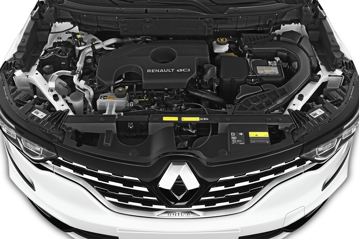 Motorraum eines Renault Koleos