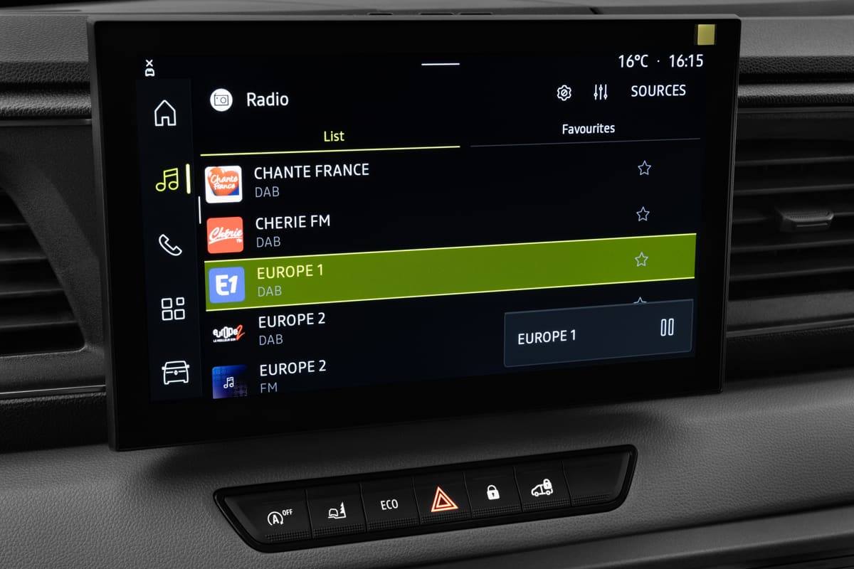 Audiosystem eines Renault Master Normal Kastenwagen