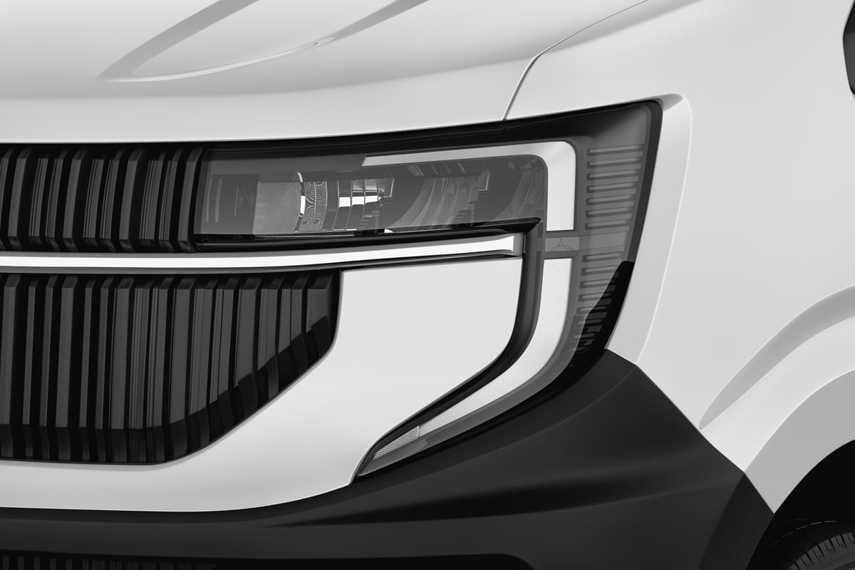 Frontscheinwerfer eines Renault Master Normal Kastenwagen