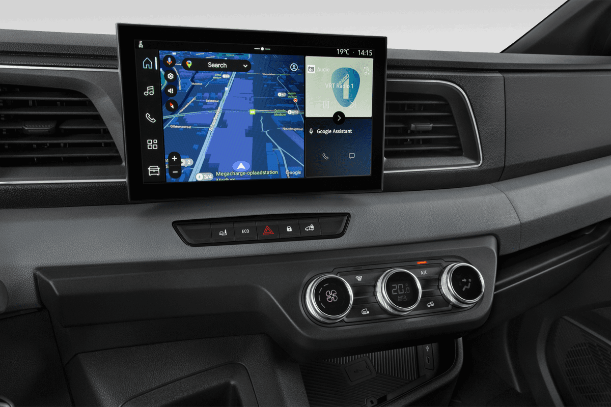 Mittelkonsole eines Renault Master E-Tech