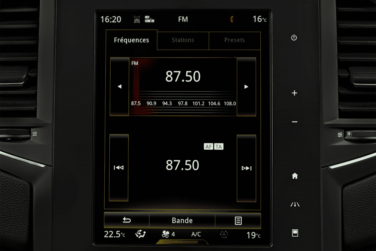Audiosystem eines Renault Megane RS