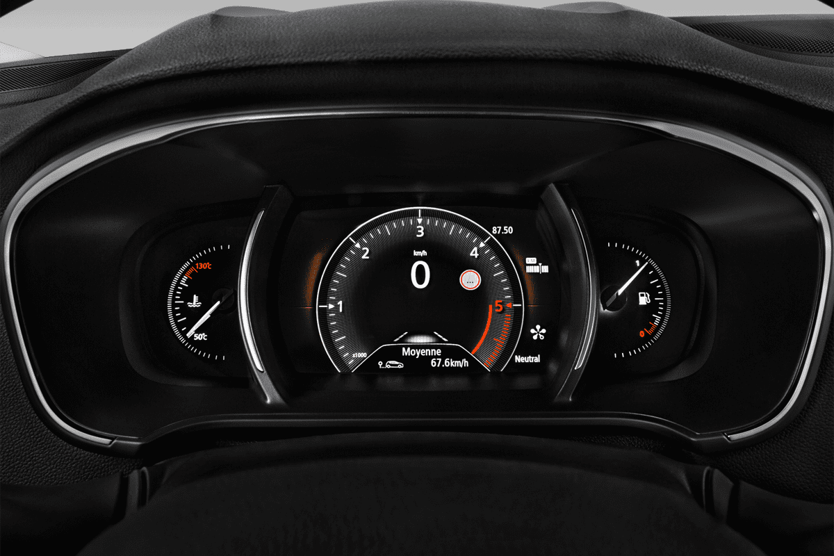 Kombiinstrument eines Renault Megane RS