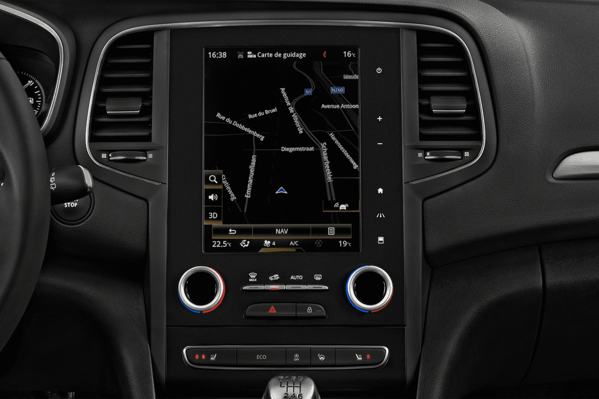 Mittelkonsole eines Renault Megane RS