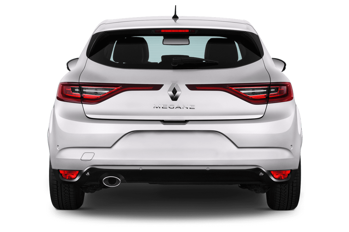 Heckansicht eines Renault Megane RS