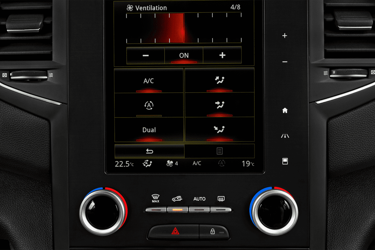 Klimasteuerung eines Renault Megane RS