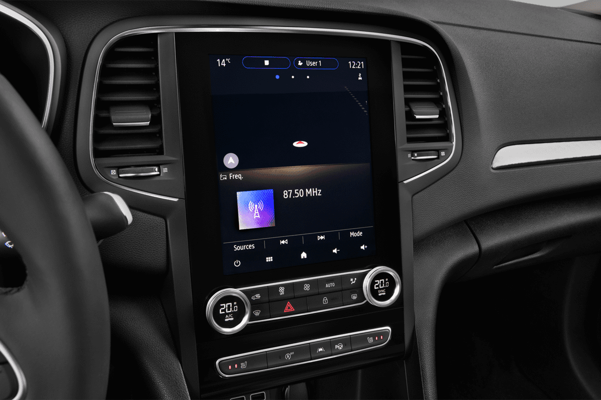 Mittelkonsole eines Renault Megane 5-türig