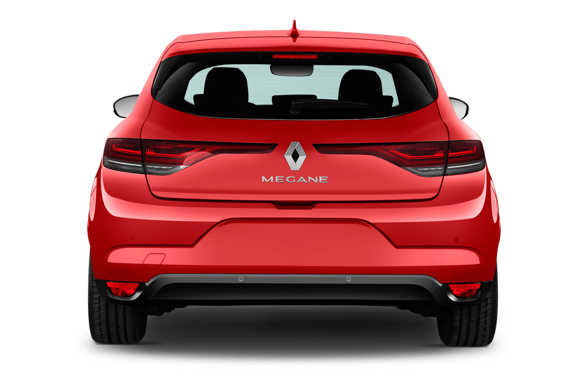 Heckansicht eines Renault Megane 5-türig