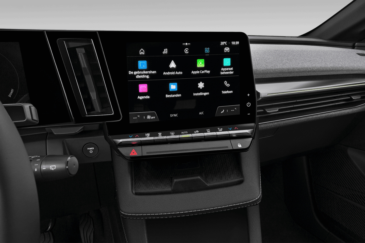 Mittelkonsole eines Renault Megane E-Tech