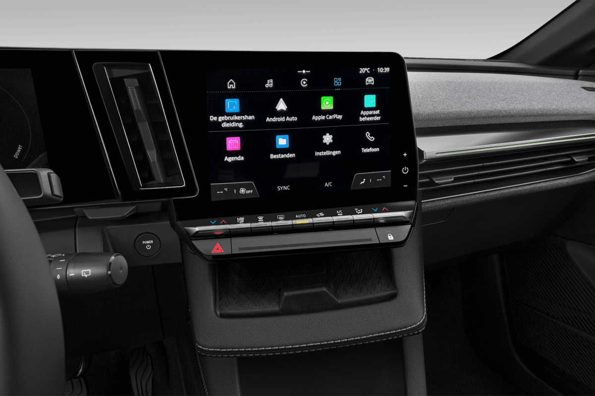 Mittelkonsole eines Renault Megane E-Tech