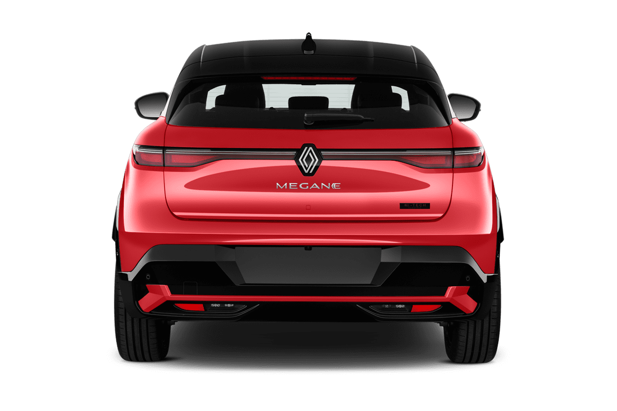 Heckansicht eines Renault Megane E-Tech