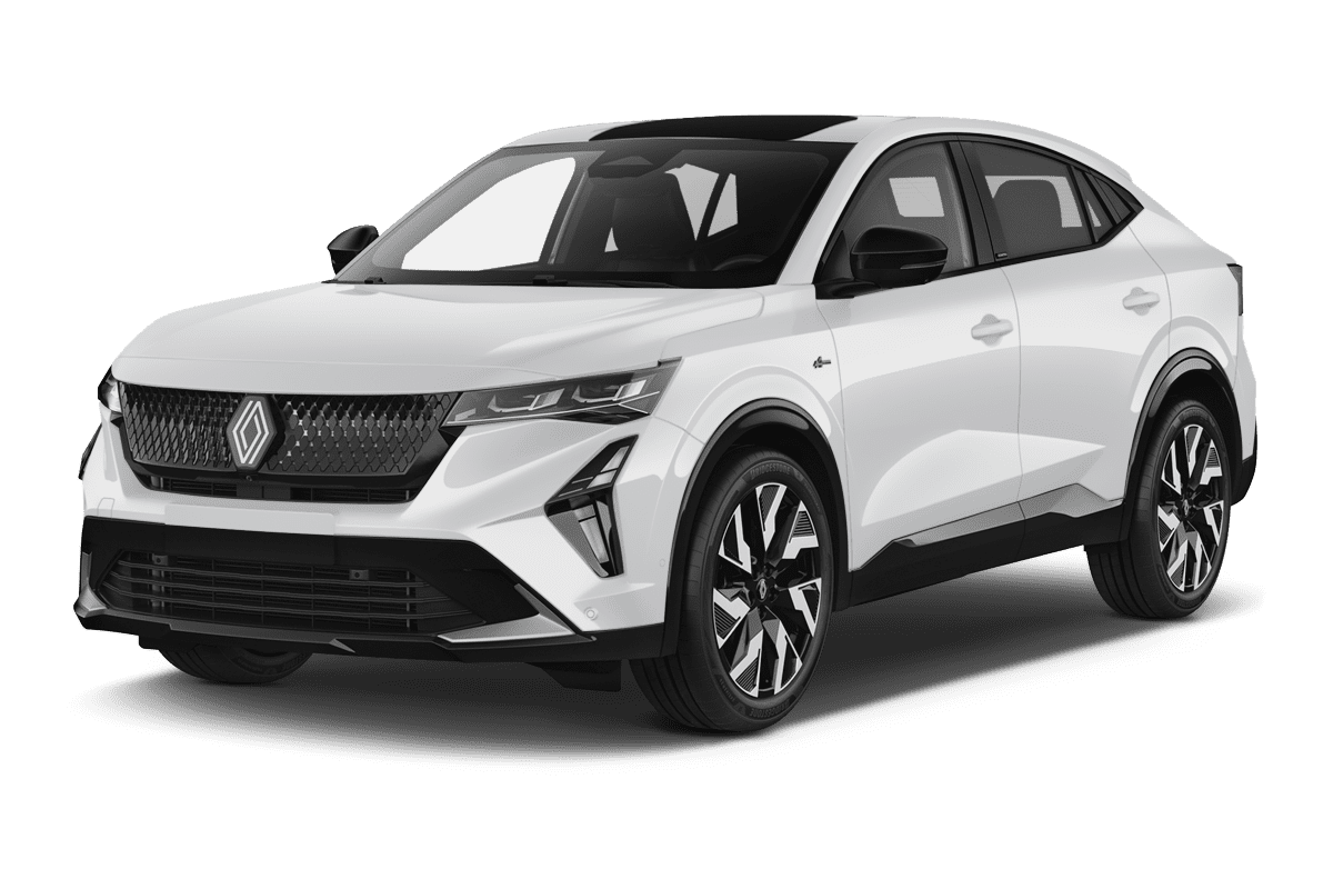 Schräge Frontansicht eines Renault Rafale, freigestellt