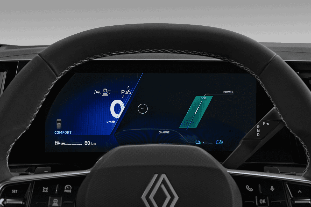 Kombiinstrument eines Renault Rafale Hybrid