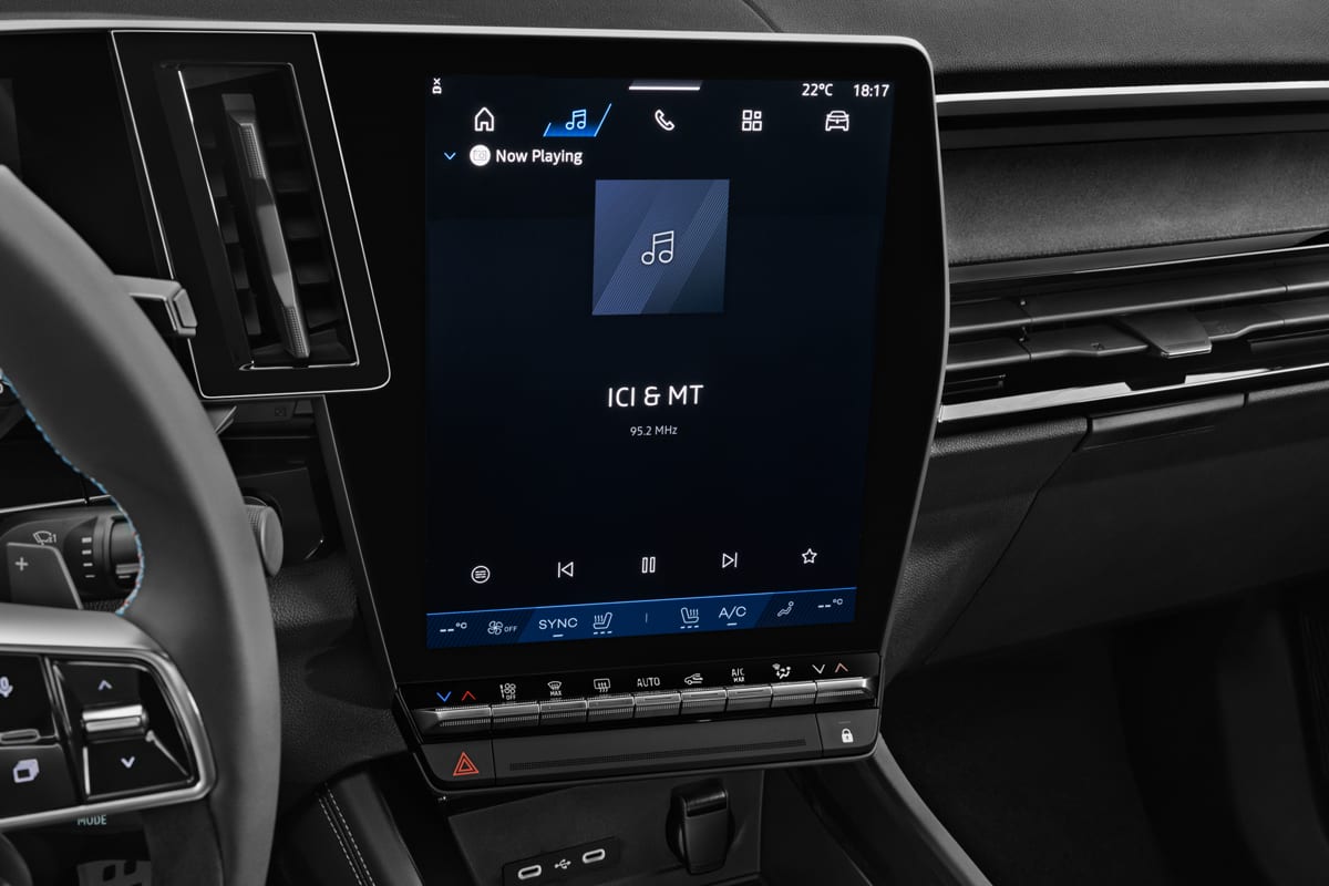 Audiosystem eines Renault Rafale Hybrid 