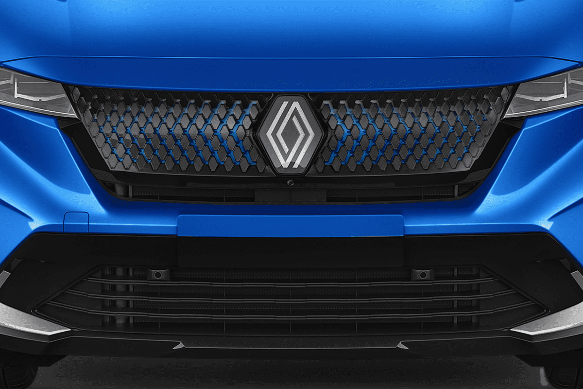 Kühlergrill eines Renault Rafale Plug-in-Hybrid