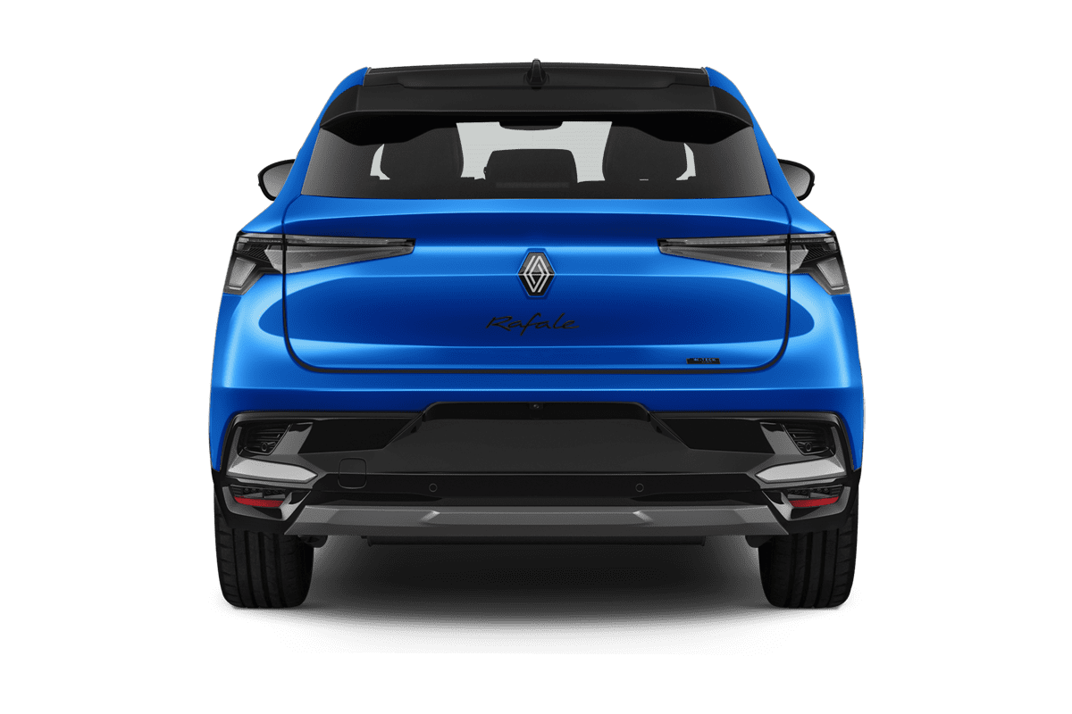 Heckansicht eines Renault Rafale Plug-in-Hybrid