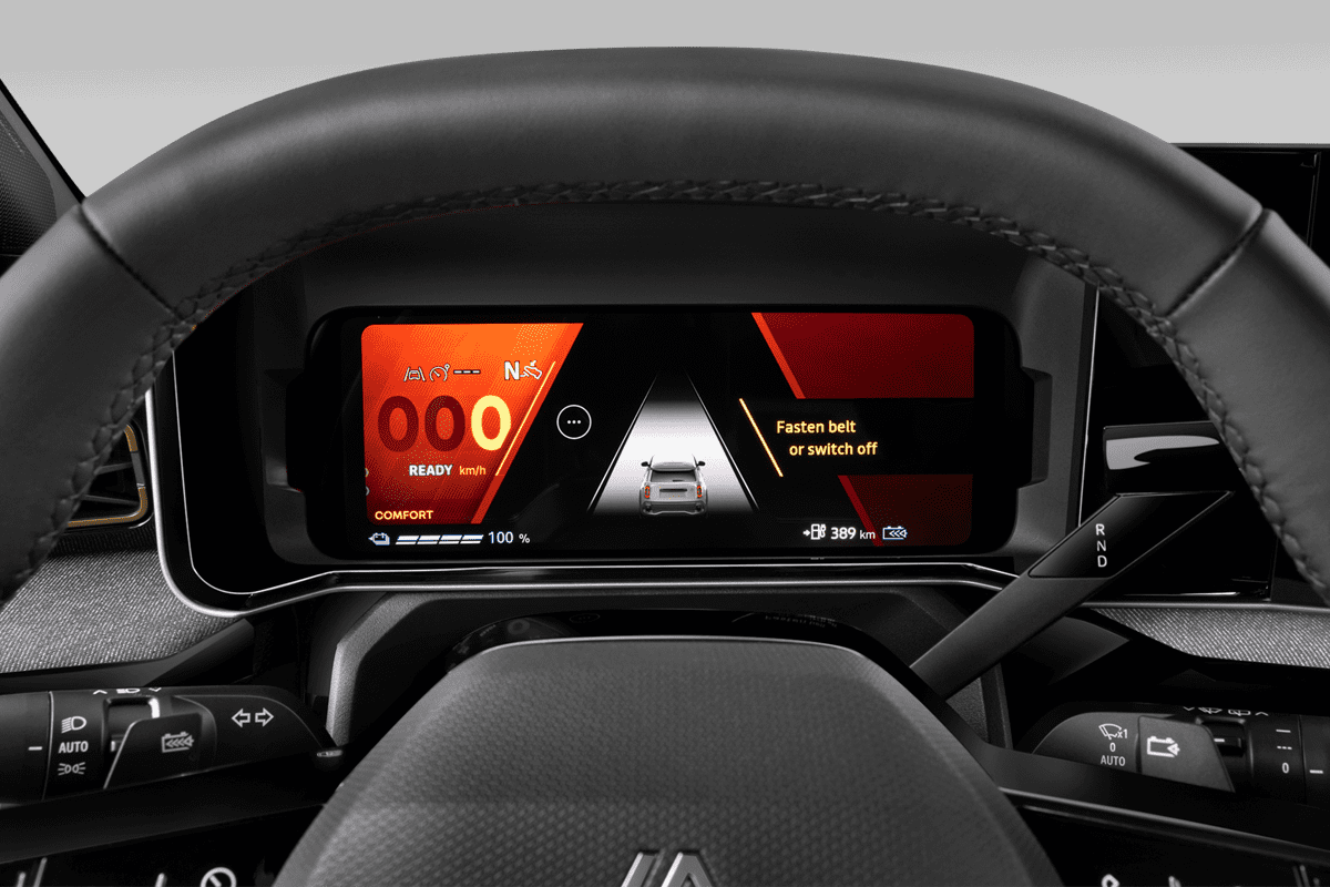 Kombiinstrument eines Renault R4 E-Tech