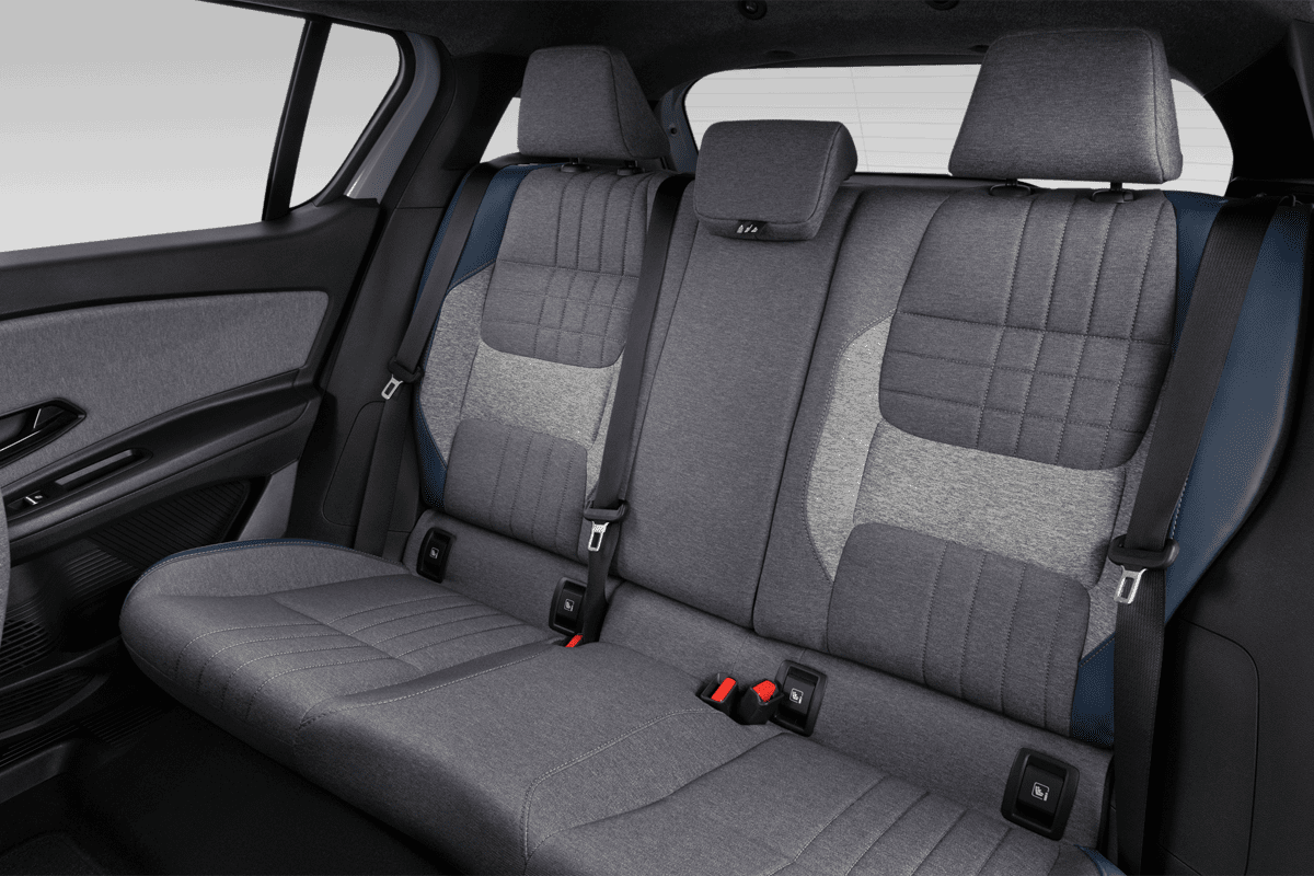 Rücksitzbank eines Renault R4 E-Tech