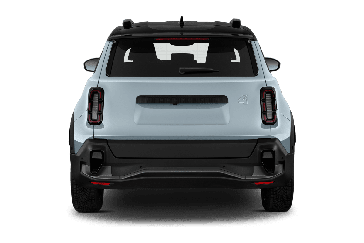Heckansicht eines Renault R4 E-Tech