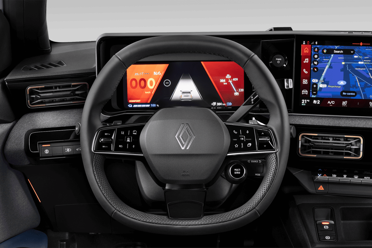 Lenkrad eines Renault R4 E-Tech