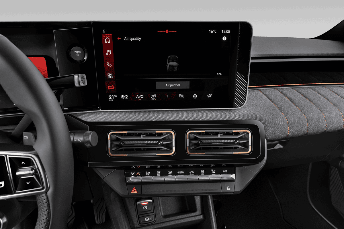 Klimasteuerung eines Renault R4 E-Tech