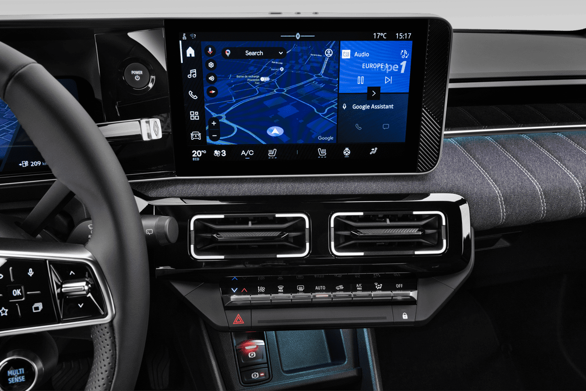 Mittelkonsole eines Renault R5 E-Tech