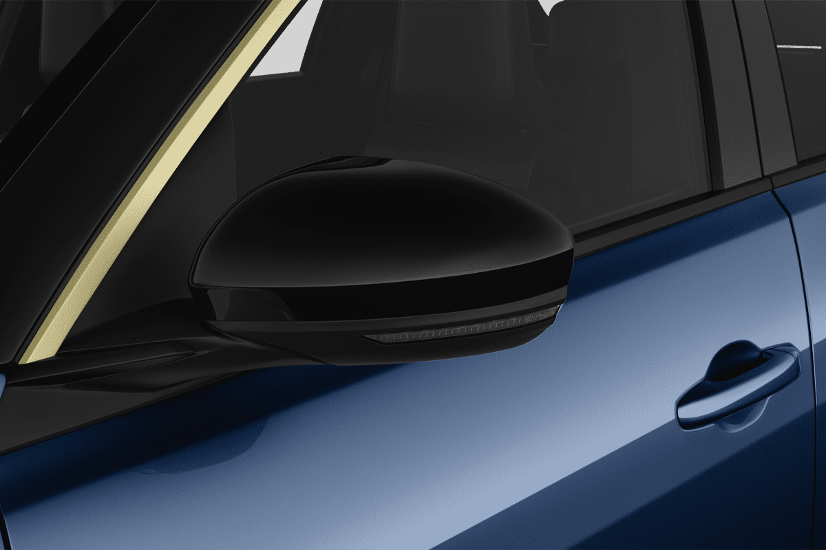 Rückspiegel eines Renault R5 E-Tech