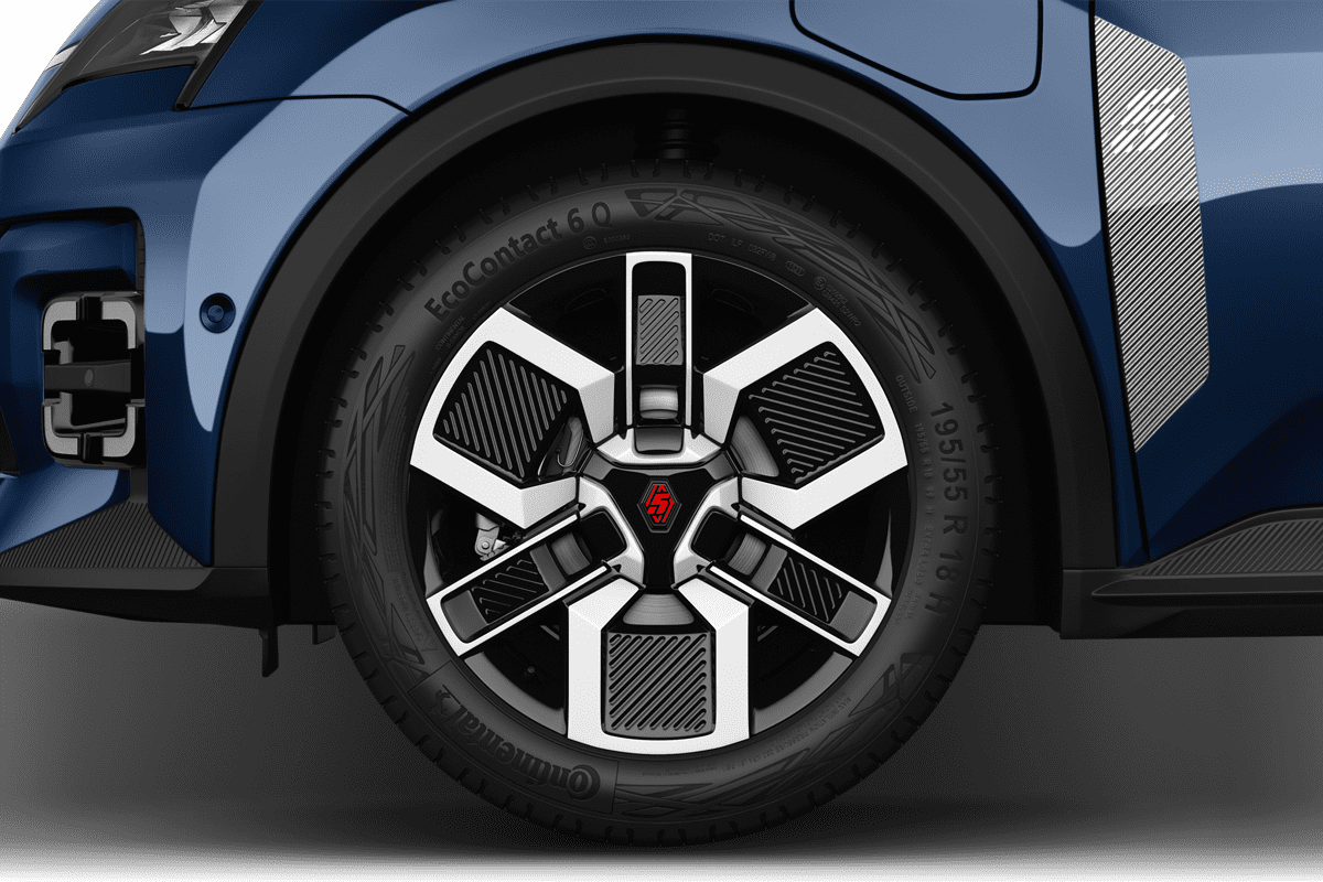 Radkappe oder Felge eines Renault R5 E-Tech