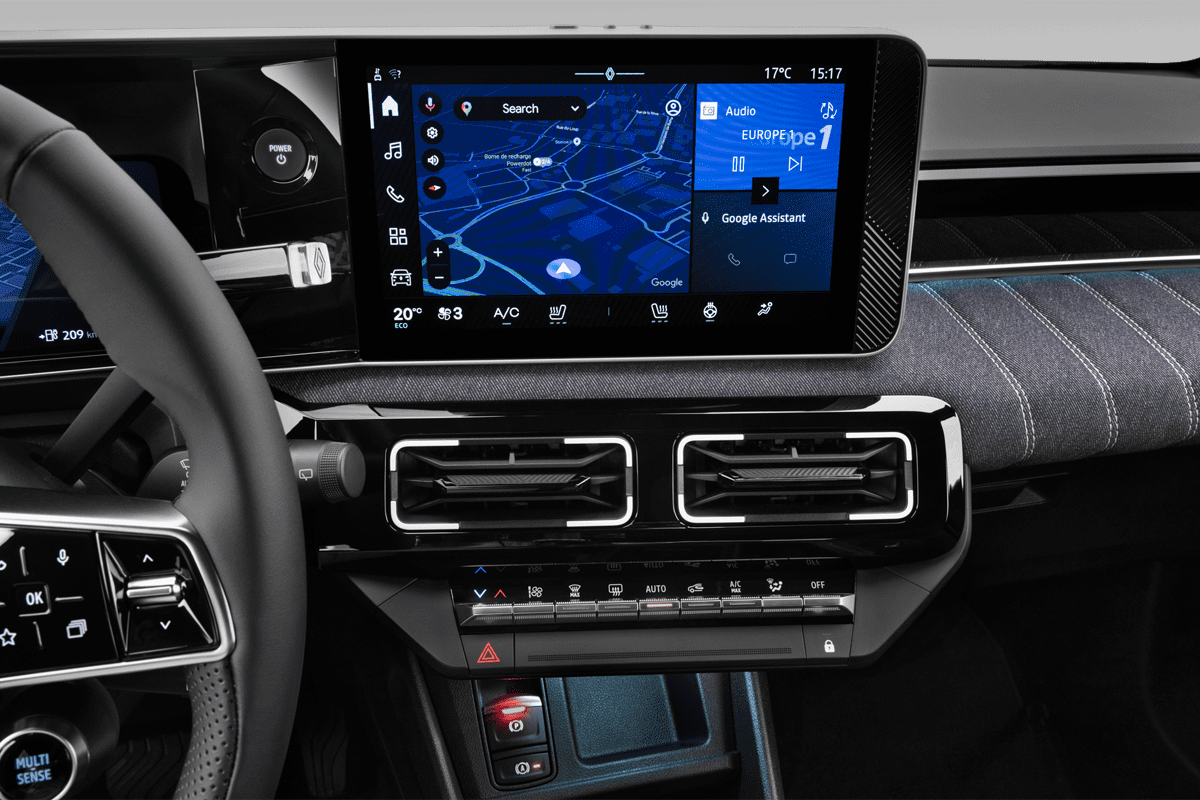 Mittelkonsole eines Renault R5 E-Tech